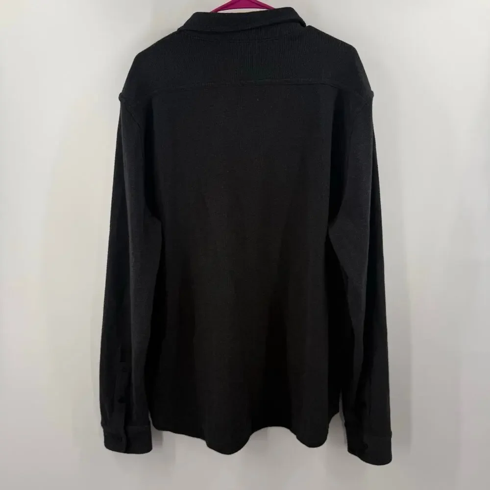 J.Crew Shacket Sweater Shirt Men’s XL Long-sleeve textured button cotton blend